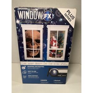 WindowFX‎ Plus Series Holiday Video Decorating Kit Projector 14 Scenes Santa EUC